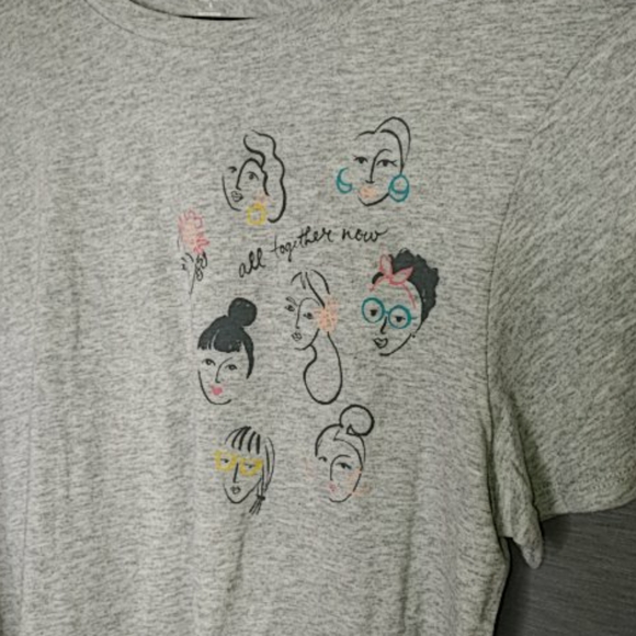 3 Pc Set-Apt.9 Gold Striped & Old Navy Friends Top - Picture 3 of 5